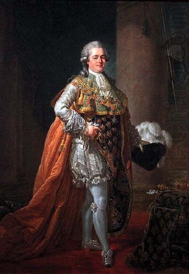 Portrait of Louis Stanislas Xavier, comte de Provence, unknow artist